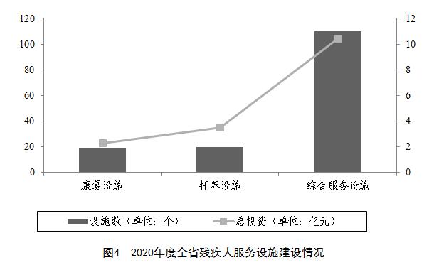 图4  2020年度全省残疾人服务设施建设情况